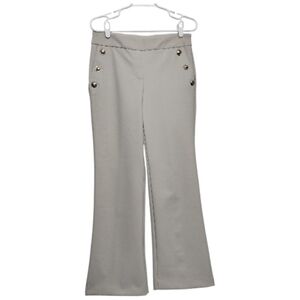 Rachel Zoe Women's 6 Dress Pull On Pants Wide Leg Front Button Stretch Office